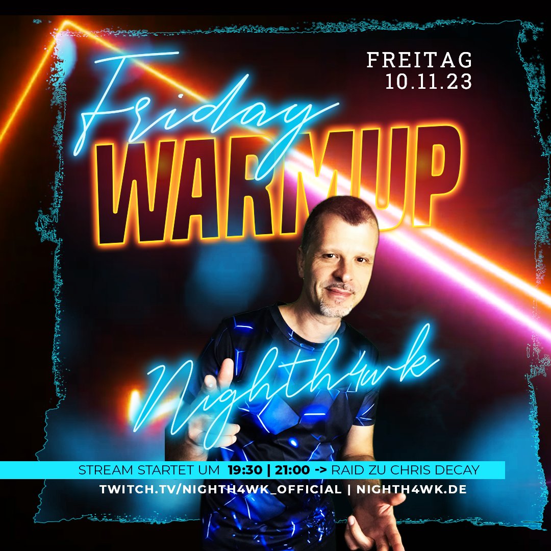 nighthawk177's tweet photo. Heute Abend starten wir wieder durch 🥳🔥❤️
,
.
https://t.co/vLKOIboDEV
.
.
#livestream #twitchstreamer #twitchdj #dj #twitchde #twitchgermany #music #club #beats #handsup #nighth4wk #techno #trance #party #newmusic #partypeople #harddance #hardstyle https://t.co/pfI9obqwuF