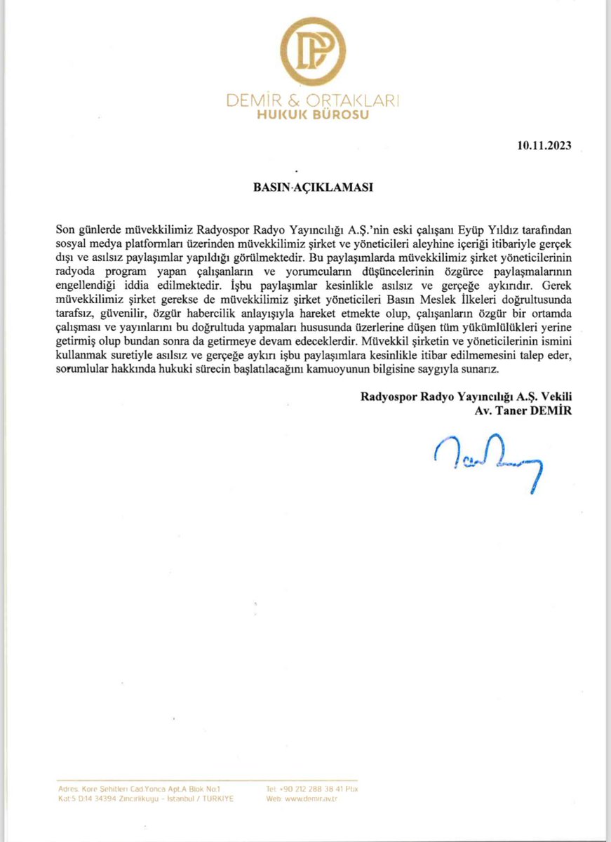 radyospor's tweet photo. Kamuoyuna saygıyla duyurulur. https://t.co/0aXE50SKEj