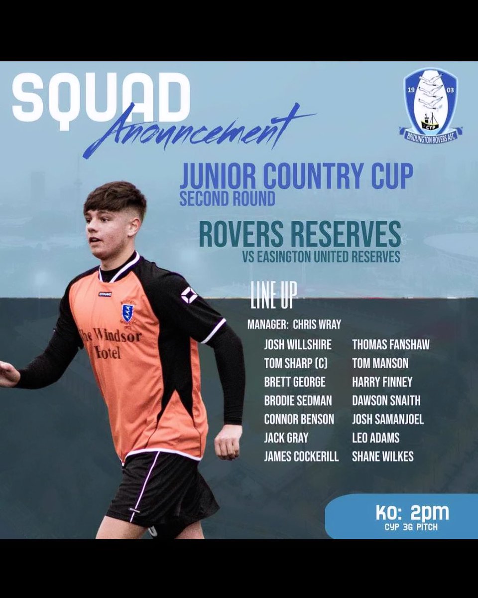 Bridlington Rovers Reserves, tweet media