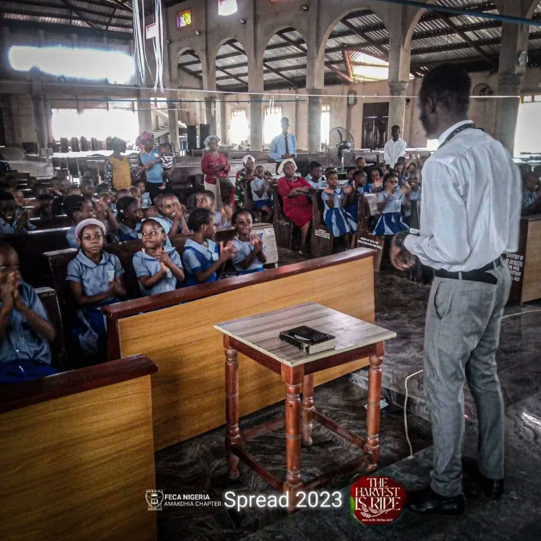 It's a season of reaping the harvest. During Spread 2023, we reached out to several young people in schools and the street. 

Jesus was truly glorified 

Picture Excerpts from Spread 2023 <a href="/Imo/">Moritz Avenarius</a> Zone, FECA NIGERIA

#Spread
#TheHarvestisRipe