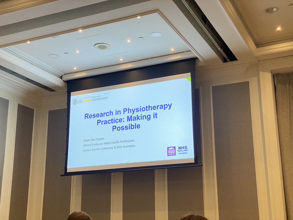 Exciting Morning at #Physio23 lots of physios involved in research and want to act on it! 💪