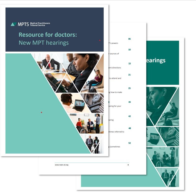 the_mpts's tweet photo. Our Resources for Doctors guides are designed to be a comprehensive, step by step guide through the different types of hearings

These are aimed at doctors who're going to represent themselves at our hearings but can assist anyone who wants to know more about how tribunals work https://t.co/I65wfvs63D
