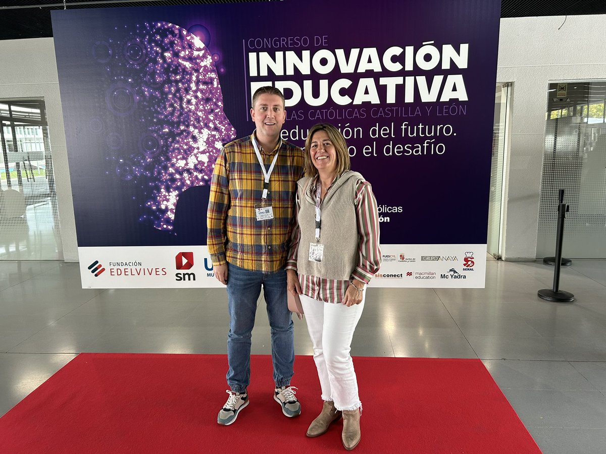 Nuestro colegio está presente en el Congreso de Innovación Educativa de <a href="/escacyl/">Escuelas Católicas Castilla y León 🧡</a> Hablando y aprendiendo sobre la educación del futuro, inteligencia artificial… <a href="/CompDigEdu_SA/">Competencia Digital Educativa Salamanca</a> <a href="/SalesianosSSM/">Salesianos SSM</a>