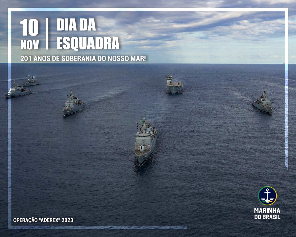 marmilbr's tweet photo. #DiaDaEsquadra | Há 201 anos, a #Esquadra brasileira foi criada com o desafio inicial participar das guerras de consolidação da Independência. Hoje, a Esquadra permanece pronta para atender  aos interesses do Brasil, operando no mar, no ar e abaixo d’água. https://t.co/a6IFibpKhU