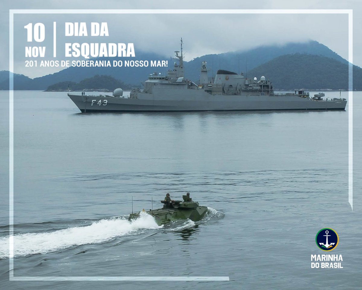 marmilbr's tweet photo. #DiaDaEsquadra | Há 201 anos, a #Esquadra brasileira foi criada com o desafio inicial participar das guerras de consolidação da Independência. Hoje, a Esquadra permanece pronta para atender  aos interesses do Brasil, operando no mar, no ar e abaixo d’água. https://t.co/a6IFibpKhU