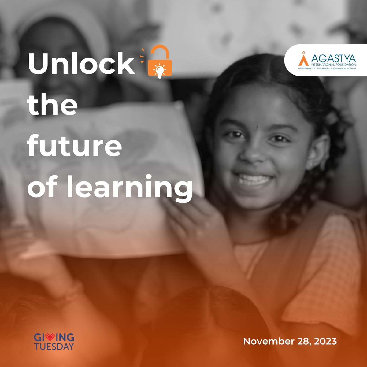 AgastyaOrg's tweet photo. This #GivingTuesday, join us in driving positive change! Together, We are cultivating the next generation of thinkers and creators.
Support now: https://t.co/Q94kmyromk
#supportlearning #unlockcreativity #unlocklearning #givingtuesday2023 #usatoday #donateindia #indiausa https://t.co/BaYsWOhOHS