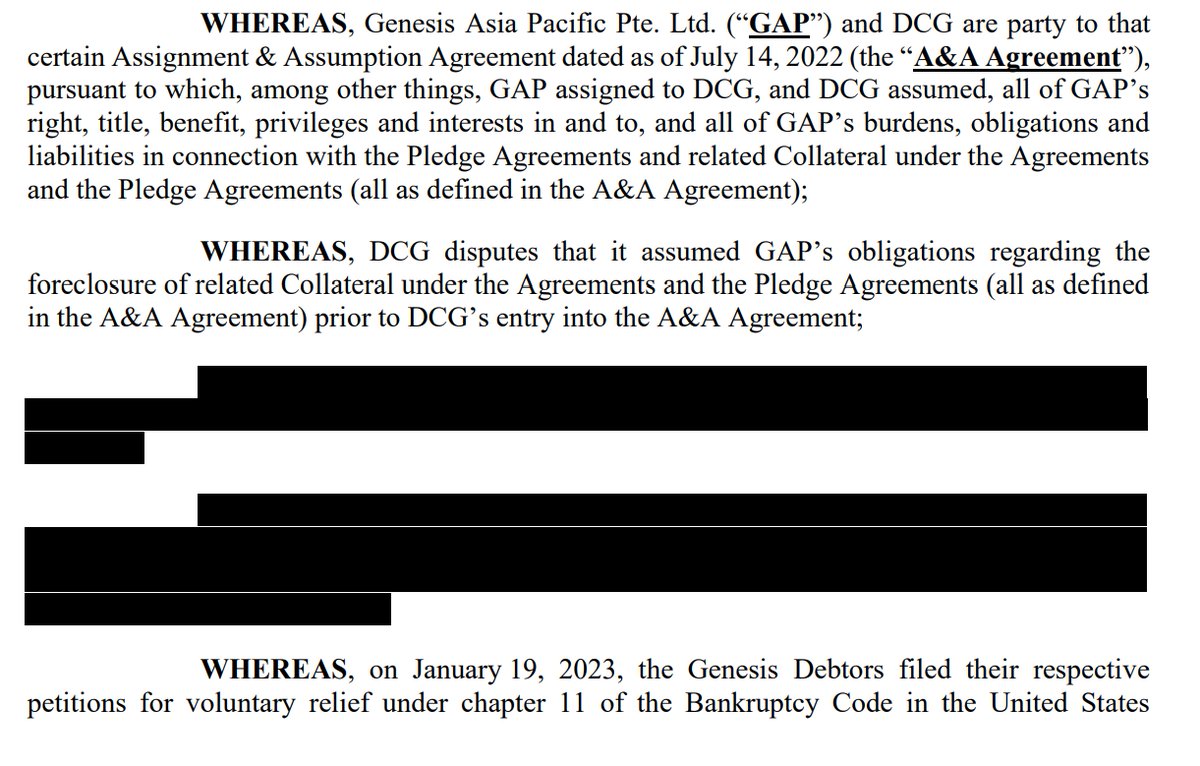 CryptoHiptoe's tweet photo. Genesis looking to settle 3AC for $33M. DCG disputing that it assumed Genesis's obligations regarding the foreclosure of related Collateral https://t.co/qGoLkXTnhF @laurashin @ramahluwalia @AP_Abacus @twobitidiot @real_vijay @samcallah @cryptowatchdoge @CamiRusso @JasonYanowitz https://t.co/nJDRmIHgj1