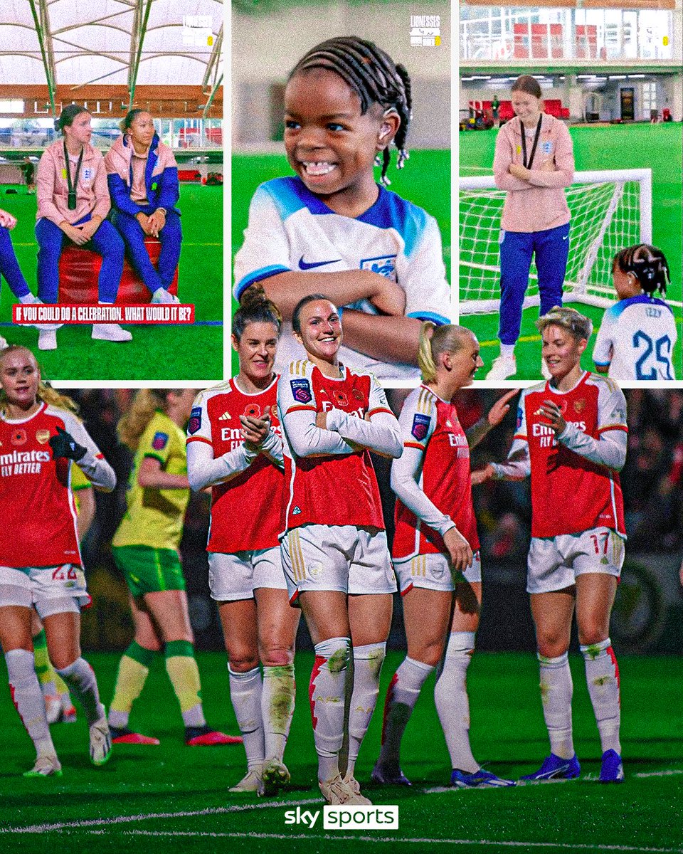 Lotte Wubben-Moy dropped the Izzy celebration last night after scoring in the Conti Cup! 

The young Lionesses fan, who's severely deaf and teaching others  British Sign Language, was asked how she'd celebrate when they met on international duty ❤️👏