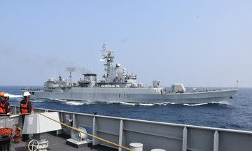 EconomicTimes's tweet photo. The 4th edition of Bilateral Exercise between the #IndianNavy and #BangladeshNavy, #BONGOSAGAR23, and the 5th edition of Coordinated Patrol (#CORPAT) by the two navies was conducted in the Northern Bay of Bengal from 07 - 09 Nov 2023. Ships and aircraft from both navies undertook joint patrolling along the International Maritime Boundary Line (IMBL), and subsequently conducted maritime exercises to enhance interoperability: #IndianNavy 
🗞️ Catch the day's latest news and updates ➠  https://t.co/v6mcr4RqN4