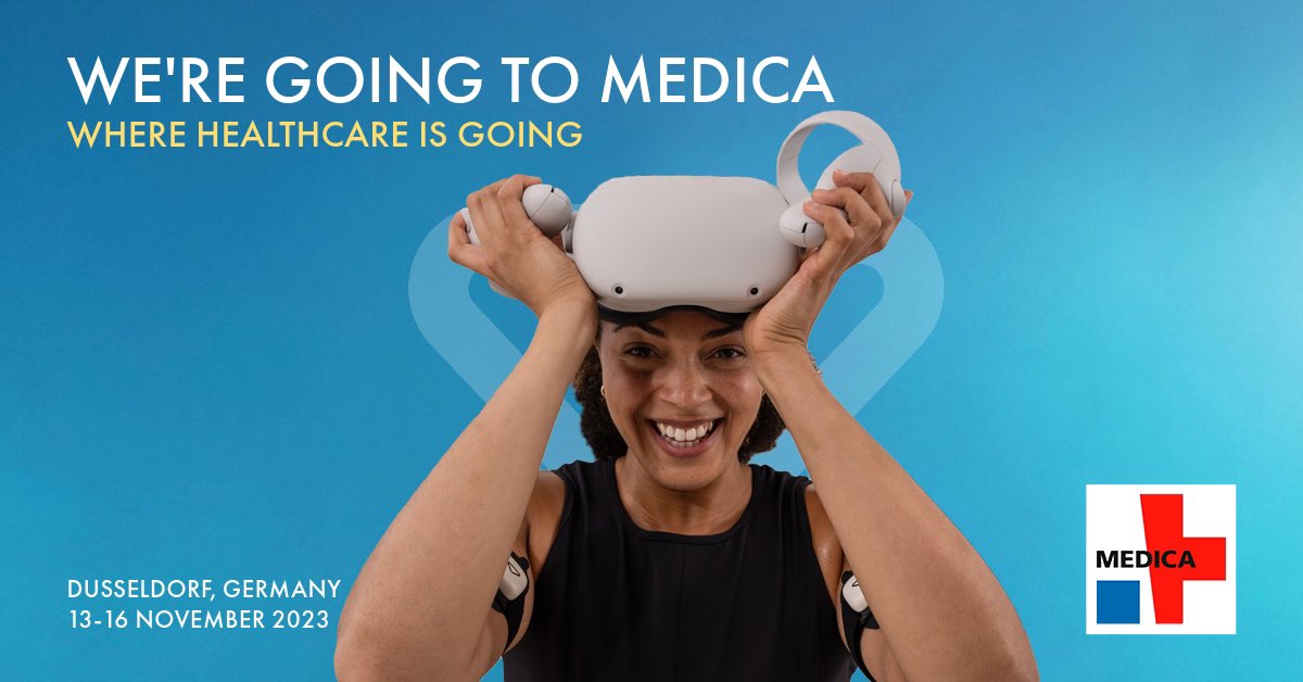 Guten Tag, Düsseldorf🚀
We are going to #Medica2023, where health care is going! Join us as we are ready to introduce our muscle haptic #wearable #ValkyrieEIR to the #medical landscape. 🦾🩺 

We are proud to have our CTO, Ivan, at Medica 2023 from 13-16 November.