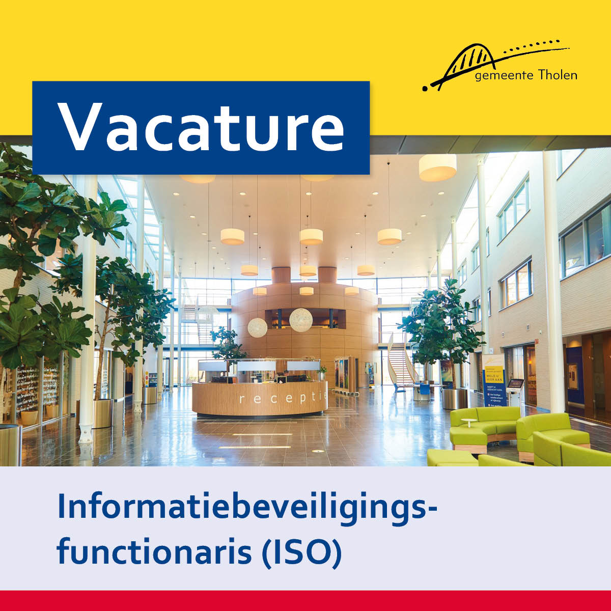 Een leuke, afwisselende baan op het gebied van informatiebeveiliging, goede arbeidsvoorwaarden en leuke collega's? Lees meer over werken als Informatiebeveiligingsfunctionaris (ISO) bij de gemeente Tholen!
▶️ Bekijk de volledige vacature op obi41.nl/yckmwk8n en solliciteer!
