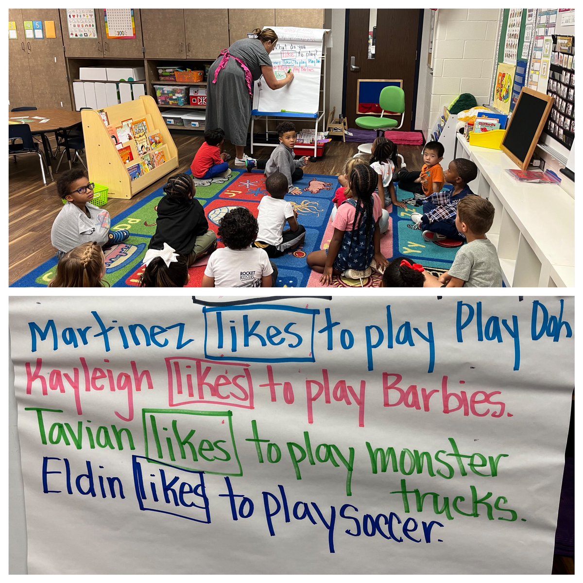 Shared writing isn’t just fun with Firsties, it’s a blast with Pre-k friends as well!!!! #play4prek #prekexplorers @ReadandWriteBFF @Barela_ECE @Amber_ECE__SLP @LEThomas_ECE @HumbleISD_PREK  @HumbleISD_FCE