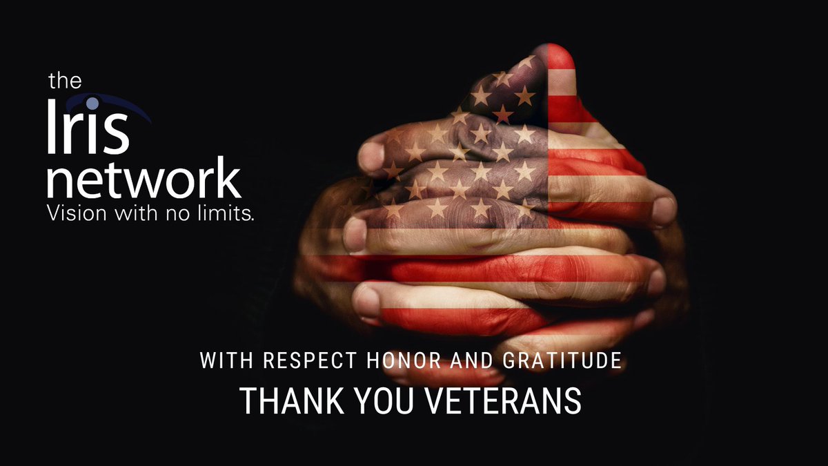 In honor of Veteran's Day, The Iris Network offices will remain closed today as we extend our sincere gratitude and respect to the brave veterans who have served our country with courage. #VeteransDay #ThankYouVeterans #VeteransAppreciation #GratefulNation