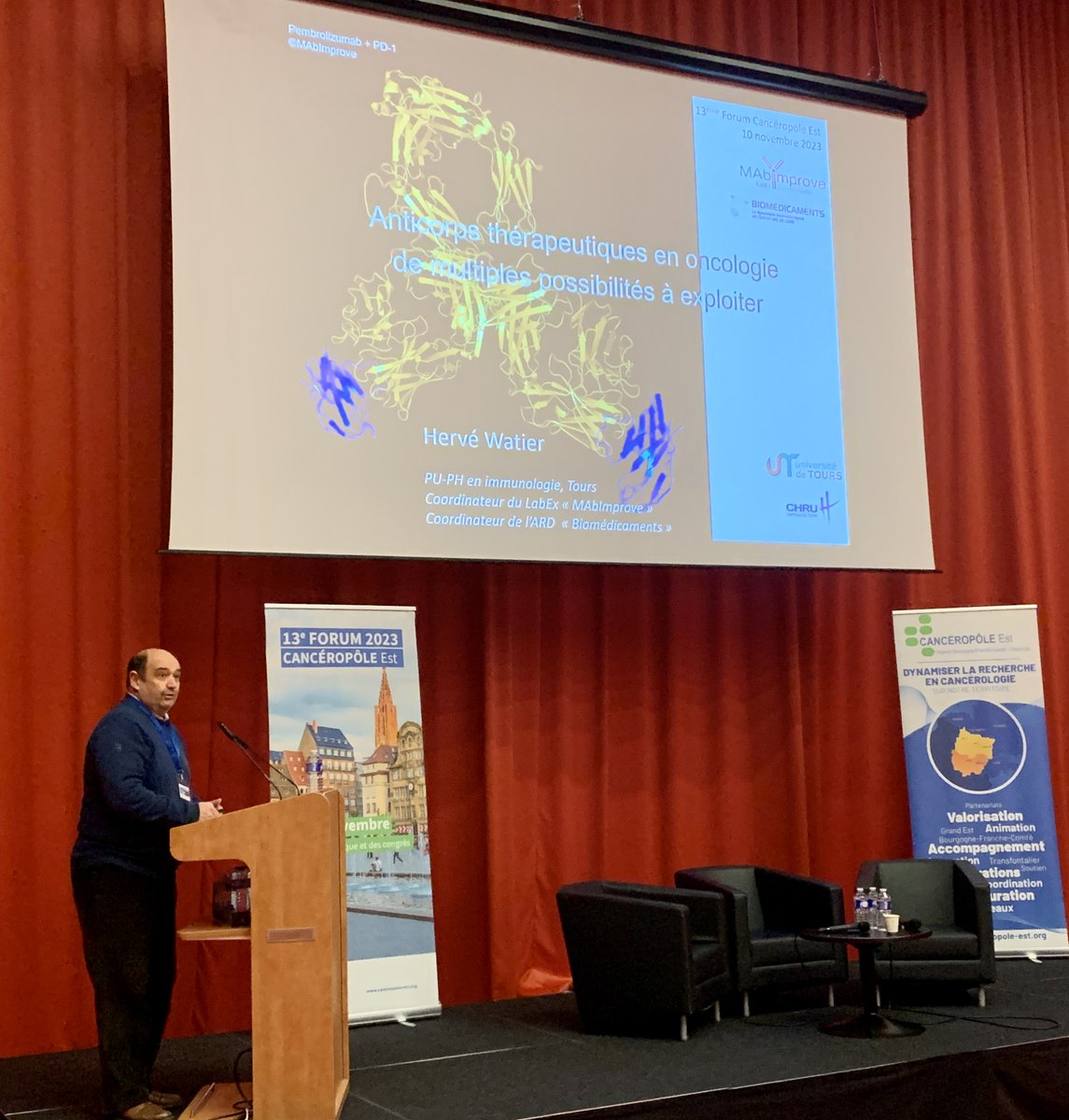 canceropole_est's tweet photo. 2ème matinée de notre 13ème Forum : une première session de communications sélectionnées, suivi par une session sur les développements technologiques en immunothérapie introduite par Hervé Watier (Tours)
#Forum2023 https://t.co/G2Q30UOh3r