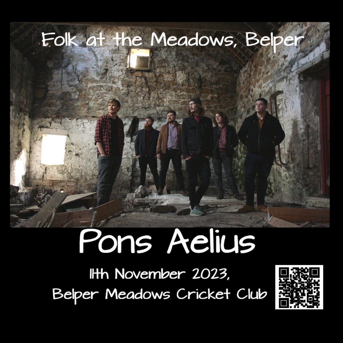The wonderful PONS AELIUS @ponsaeliusmusic are with us here in Belper at 'Folk at the Meadows' tomorrow 11/11/23, this is an opportunity not to be missed Tickets are available here: wegottickets.com/event/590361