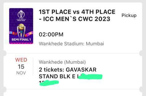 kothiibanglaaaa's tweet photo. Tickets for #ICCCricketWorldCup Semi final - 1 mumbai is available, Dm for hand to hand exchange in mumbai
#BookMyShow #ICCMensCricketWorldCup2023 #INDvsNZ #Semifinals #ViratKohli𓃵 #BharatArmy #CWC23 #ticketsforsale #needtickets #Mumbai #Wankhede #Finals #NarendraModiStadium https://t.co/qCEnCxmJUd