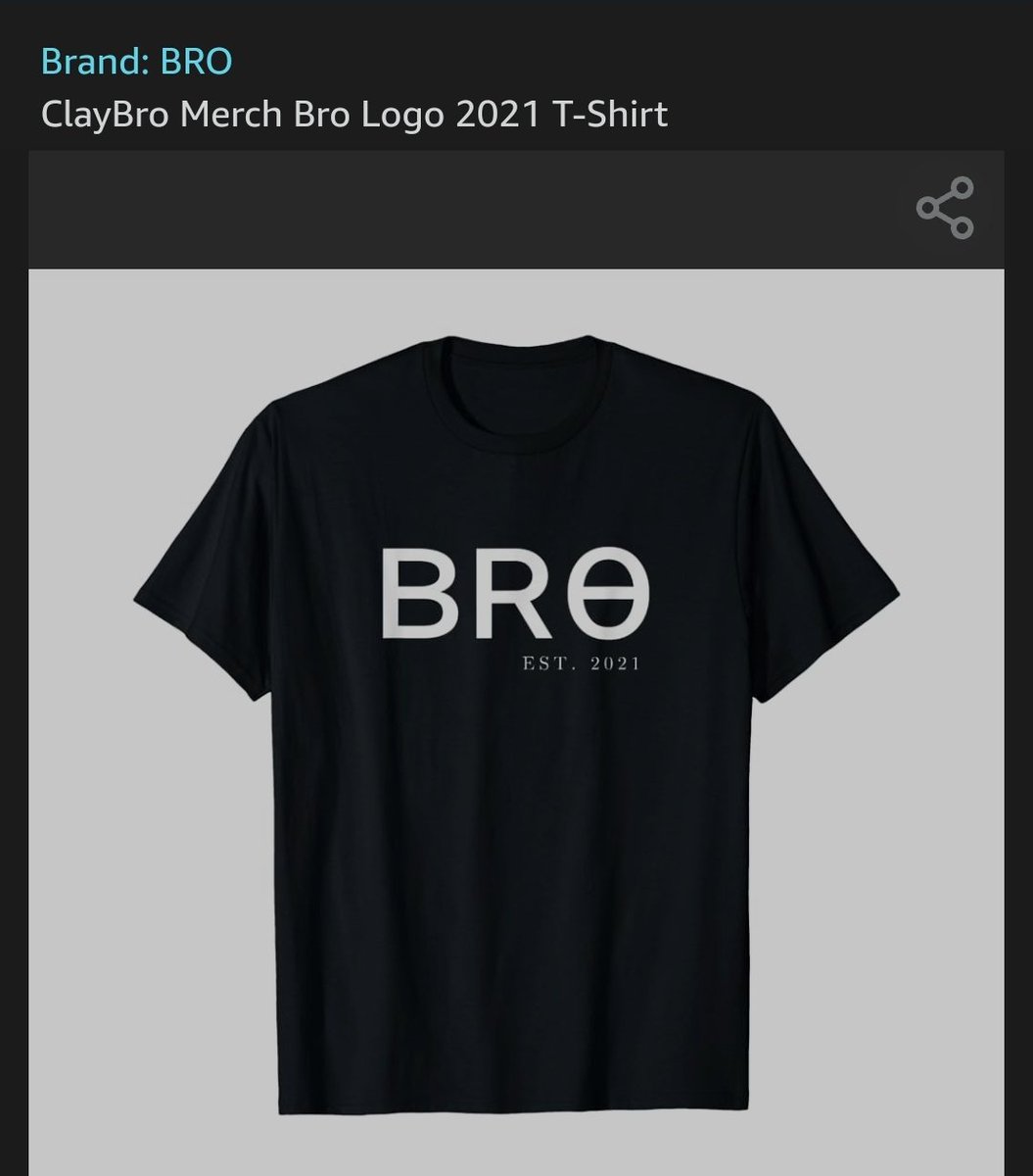 Yesterday I launched ʙʀѳ merch on Amazon! (Just search claybro merch) I woke up and my dashboard showed 1 sale. It was this design right here! Whoever you are THANK YOU in the most sincere way I can possibly say thank you! Beyond humbling to know you guys would even want a shirt!