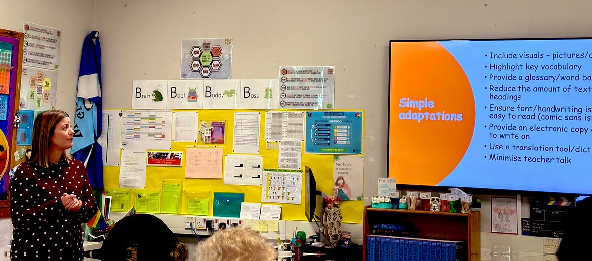 morganacademy1's tweet photo. Mo of @AISDundeeCity led our session on supporting our EAL learners. We are about encouraging independence through consistent routines. Immersive reader and digital apps can be very effective. ๐ at what EAL pupils told us they need from us๐#checkinwithme #offerencouragement https://t.co/aMtUUTWlS0