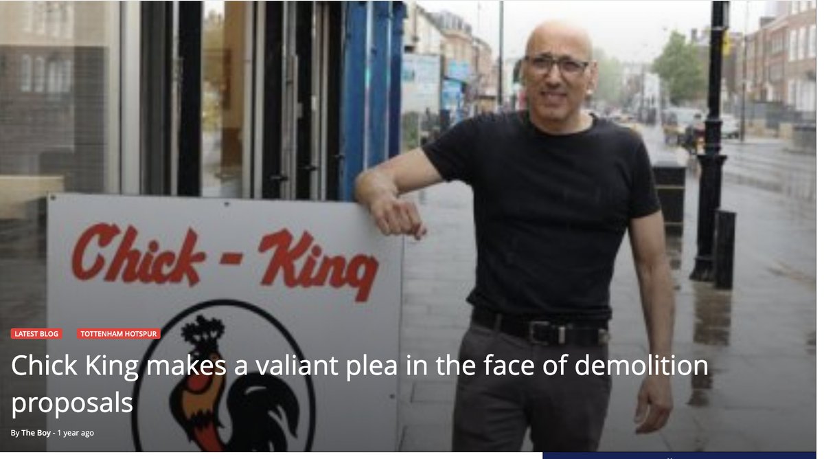 There’s an ongoing compulsory purchase public inquiry for the first phase of the regeneration scheme in North Tottenham. We stand in solidarity with our trader friend, <a href="/chickking_/">CHICK KING</a> , as he fights against <a href="/lendlease/">Lendlease</a> —a true David vs. Goliath scenario.
