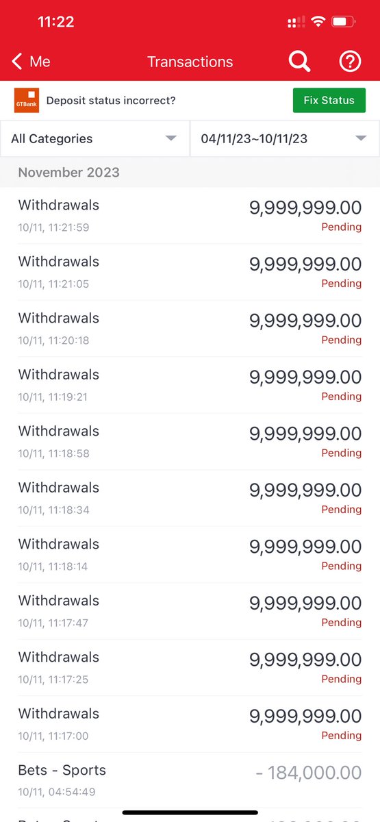 mrbayoa1's tweet photo. Withdrawal made!!! Now over to the bank, I know say bank go still lock account, dem go say shey na this person get the betting company ni 😂😂😂😂😂 https://t.co/pWAqmF2xdl