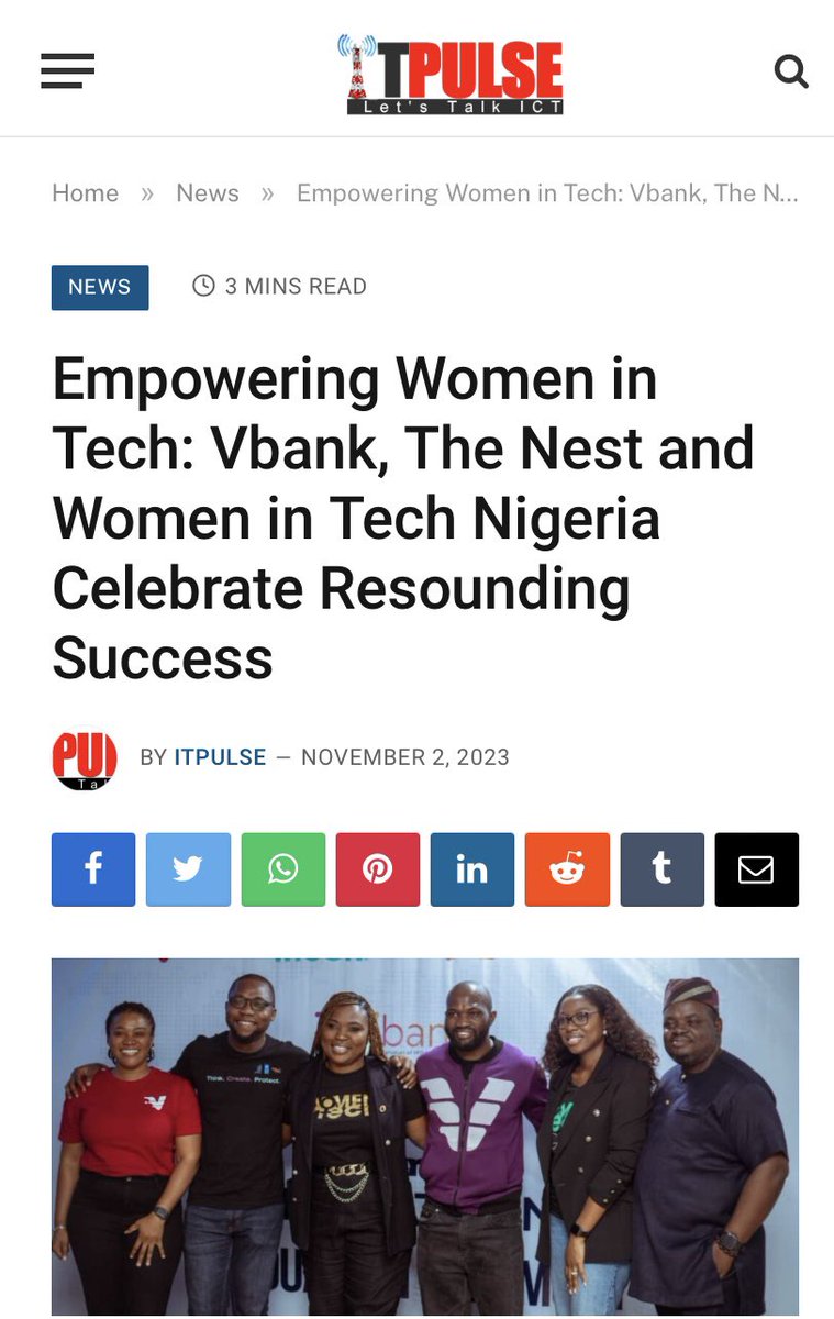 GirlCodeAcademy's tweet photo. We are proud to have been a part of this incredible journey, empowering 1500 girls in tech through our recent Vbank Women in Tech Makeathon!

Girlcode Academy, an initiative of @nesthubng stands tall as a testament to our commitment to empower women in tech. https://t.co/nm7HvzZ97B