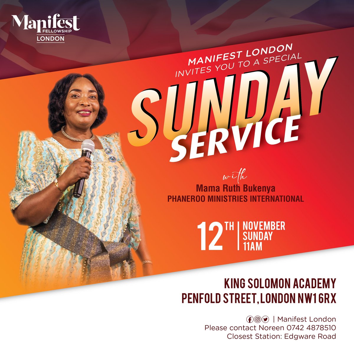 2 days to go… #manifestfellowshiplondon #sundayservice #phaneroo