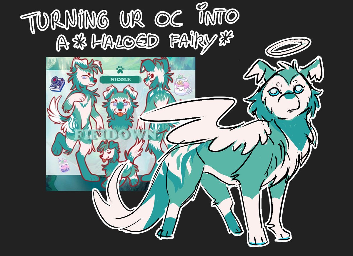 FREE ART CHANCE ⚡️

I want to join in the fun too 🥹

Turning your OC into a Haloed Fairy ! ✨
Simply comment your ref! Really anything, furries, humans, animals ! 

Please RT so more people can enter <3