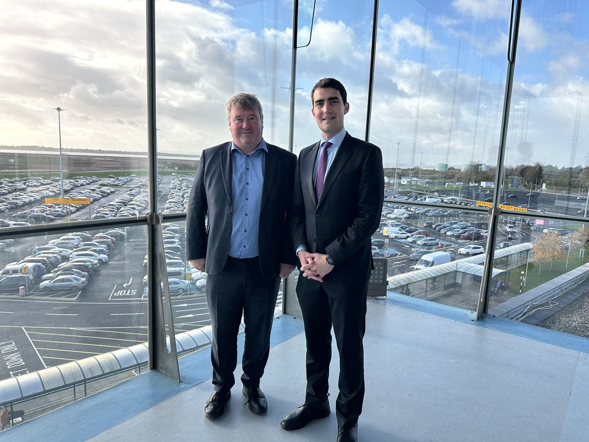 conwayforclare's tweet photo. Delighted to be back here in @ShannonAirport with @jackfchambers for the official launch of Shannon Airport Economic Impact study https://t.co/dvrj2WNprz