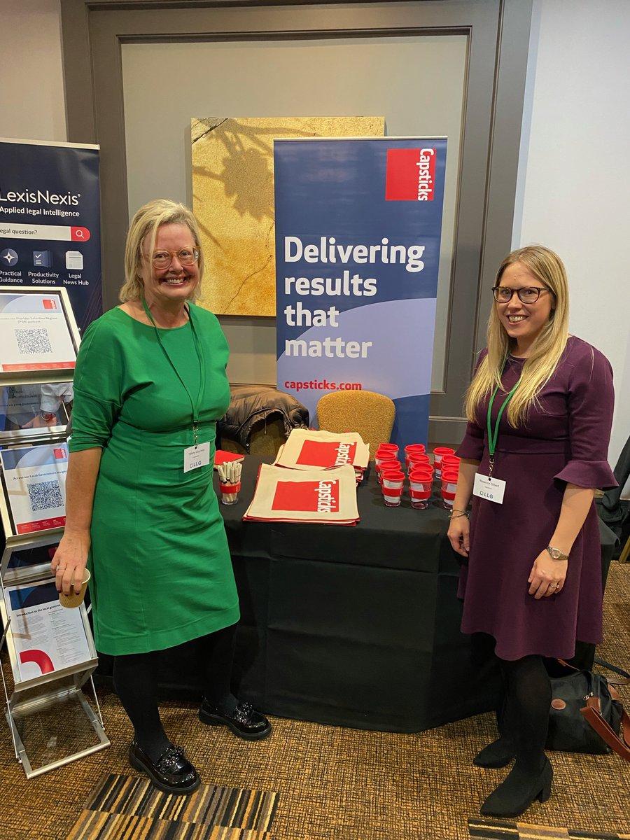 Come visit us at our stand at day 1 of the @LLGLegal's Governance Conference 2023, where you will get the opportunity to meet Capsticks’ Tiffany Cloynes and Rebecca Gilbert to chat about how we can work together. #LLGgovernance