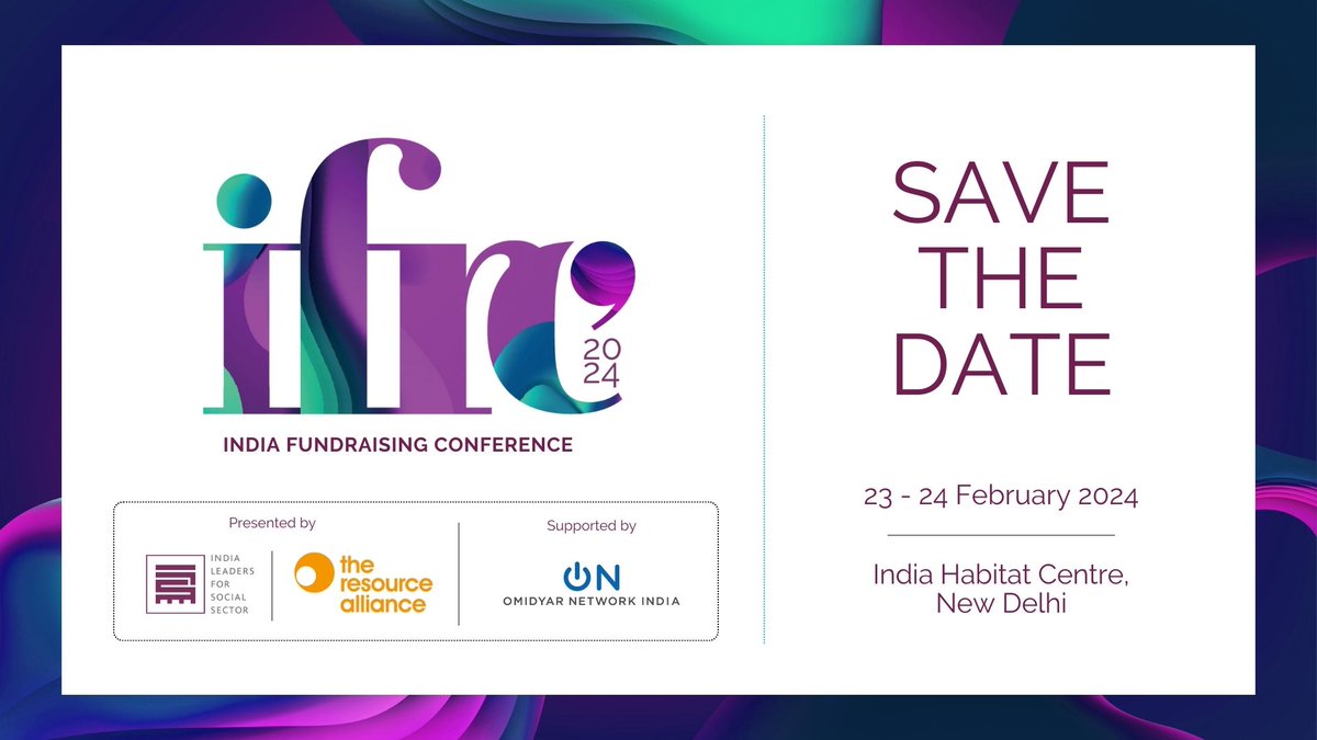 ILSS, in collaboration with @RAllianceIndia is thrilled to announce India Fundraising Conference #IFRC2024.

Stay tuned for exciting updates on the most awaited event of the year!