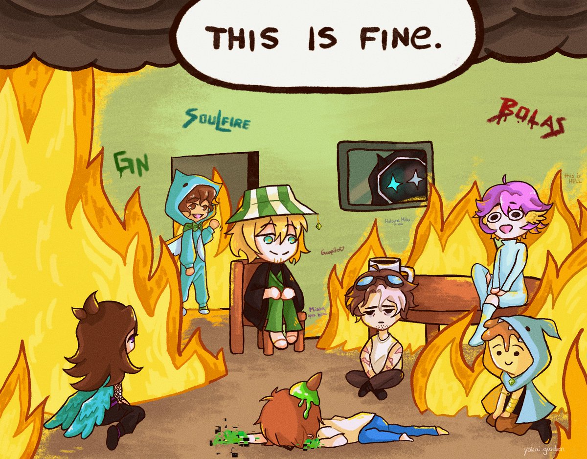 yokai_garden's tweet photo. #QSMPPurgatory Day 1
Team Red is fine 💀
#qsmp #qsmpfanarts #teamBOLAS #bolasrojas #TeamRed #philzafanart #jaidenart #cellbitfanart #bagherafanart #foolishfanart #slimeciclefanart #carrefanart #bbhfanart https://t.co/8YtDofMPVg