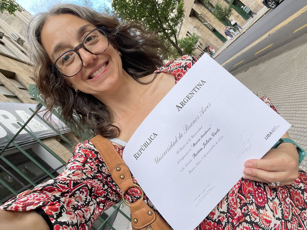 Ayer recibí una “mención académica” de mi Universidad. <a href="/OrgulloUBA/">Orgullo UBA</a>  <a href="/sociologia_uba/">sociologia.uba</a> <a href="/gecaiealc/">GECA</a>