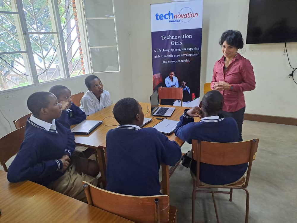 gneza1's tweet photo. @technovation @ClaireMurekatet excited about the visit of @TaraChk the CEO of Technovation Global in our country Rwanda. The 9 years spent on the program are worth it. Claire and I are grateful to continue pushing this cause and acting as role models for young women STEM https://t.co/ueg9N2CMHZ
