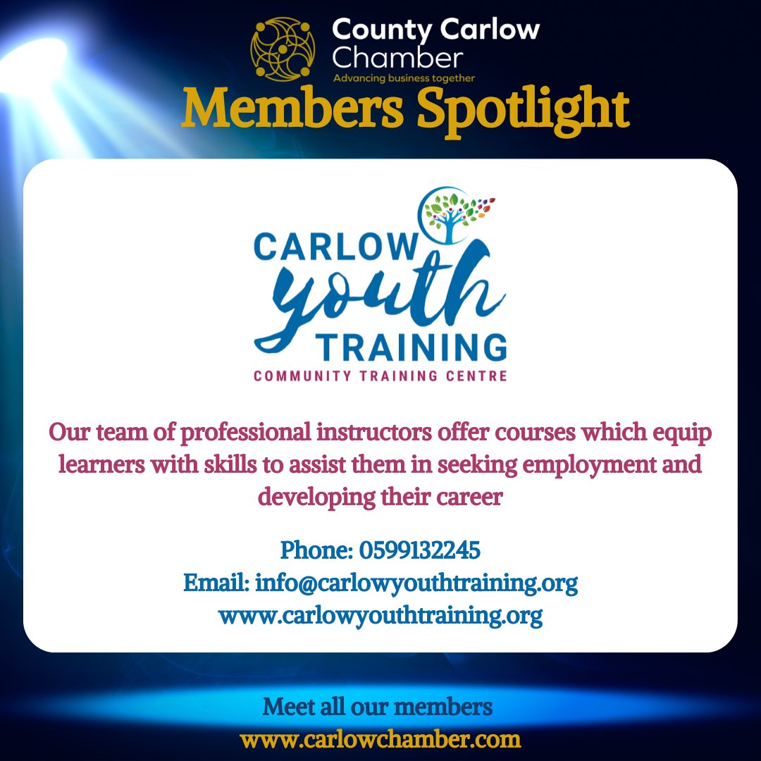 Highlighting all the amazing work at Carlow Youth Training, facilitating young people to a brighter future. carlowyouthtraining.org