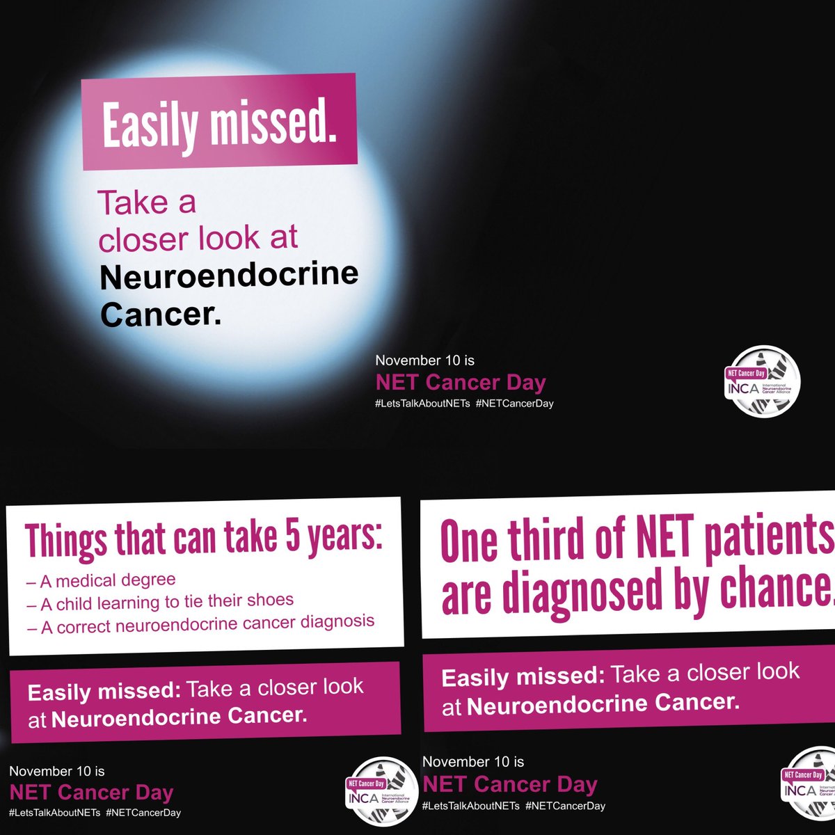 It’s Easily Missed ….. Please take a closer look at Neuroendocrine Cancer and help us raise awareness 🙏💙
#LetsTalkAboutNETs #NETCancerDay