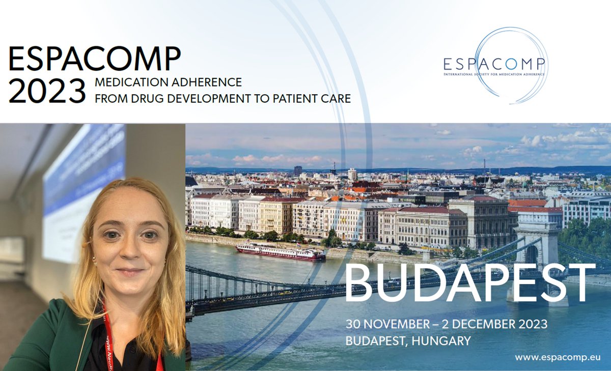 We are delighted to introduce the third plenary lecture 'Statistics of Medication Adherence in Drug Development Trials' at the 27th ESPACOMP Conference (Budapest, Dec 1): 𝐄𝐥𝐥𝐢𝐞 𝐌𝐮𝐫𝐫𝐚𝐲, 𝐁𝐨𝐬𝐭𝐨𝐧 𝐔𝐧𝐢𝐯𝐞𝐫𝐬𝐢𝐭𝐲 𝐒𝐜𝐡𝐨𝐨𝐥 𝐨𝐟 𝐏𝐮𝐛𝐥𝐢𝐜 𝐇𝐞𝐚𝐥𝐭𝐡,𝐔𝐒𝐀