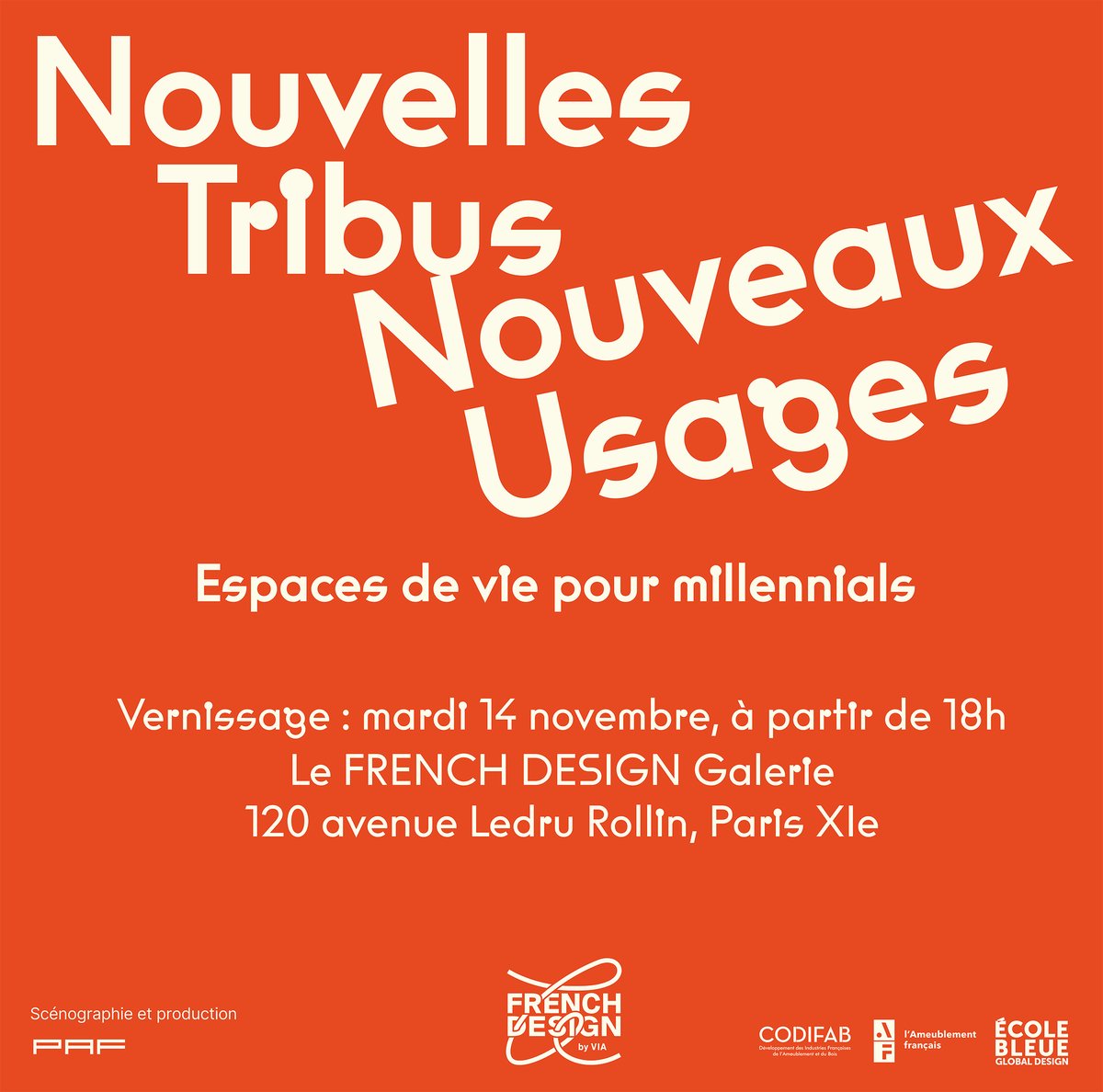 FRENCH DESIGN BY VIA • EXPO « TRIBUS ET NOUVEAUX USAGES » : DÉCOUVREZ UNE SÉLECTION DE PROJETS DE L’ÉCOLE BLEUE ! 
VERNISSAGE : ENTRÉE LIBRE LE MARDI 14 NOVEMBRE, À PARTIR DE 18H. <a href="/leFrenchDesign/">Le FRENCH DESIGN by VIA</a> #ecolebleue