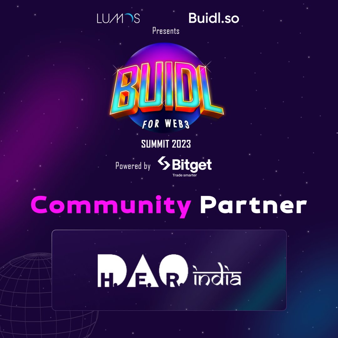 HERDAOIndia's tweet image. H.E.R. DAO India is thrilled to partner with @lumoslabsHQ and @BuidlersTribe for their mega Build for web3 Summit 2023 ! #buidlforweb3 #B4W323

Register now: lu.ma/B4W3Summit?utm…

✨ Best Part? ✨

👇🏻👇🏻