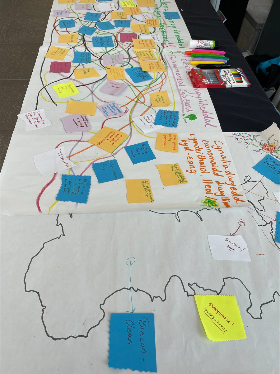 Roedd bwrlwm yr wŷl hon yn wych ym Mhontio <a href="/prifysgolbangor/">Prifysgol Bangor</a> 

A great day as part of the Festival of Social Science this week. Lots of interest in our PloCC activities and excellent sustainability ideas generated! With thanks to PloCC’s Dr Corinna Patterson and her students!