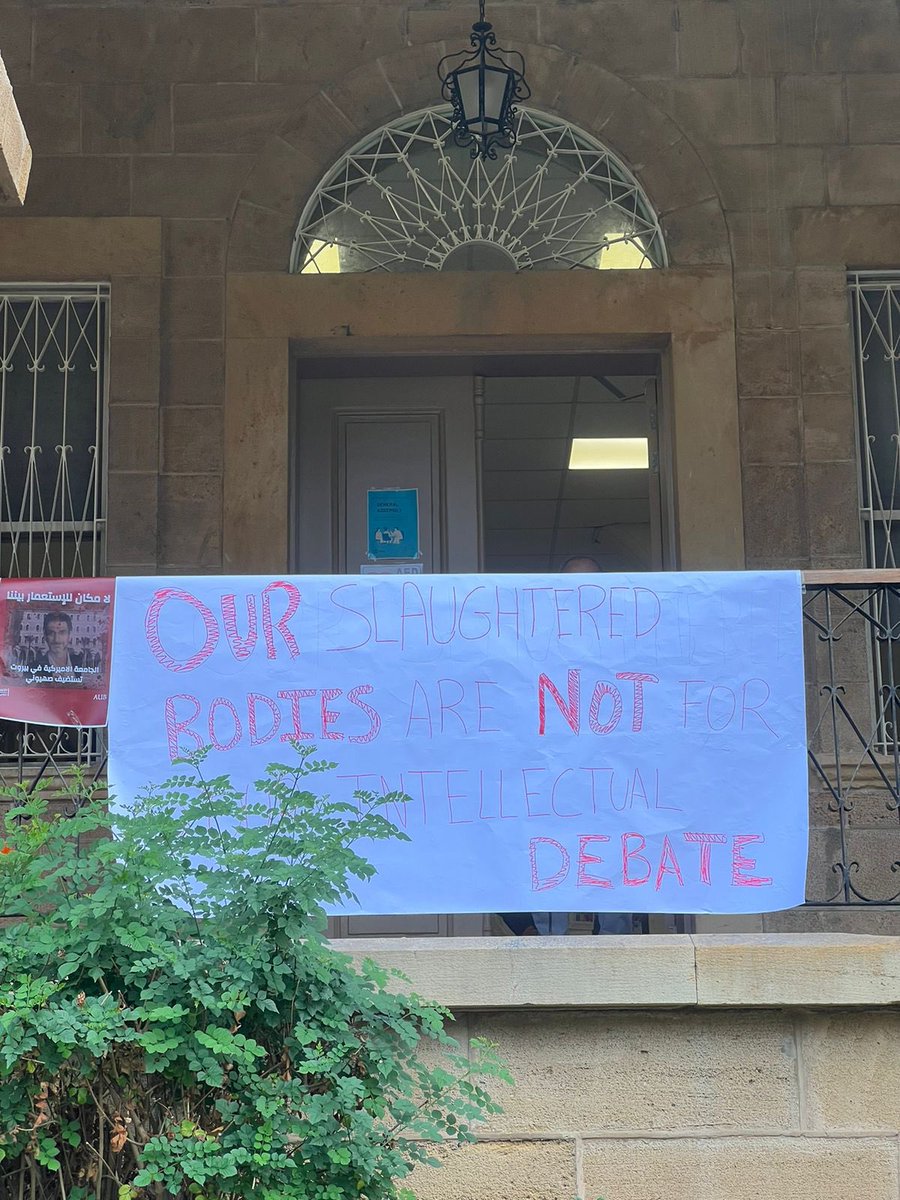 No space for zionists on our campus… not now and not any other time.