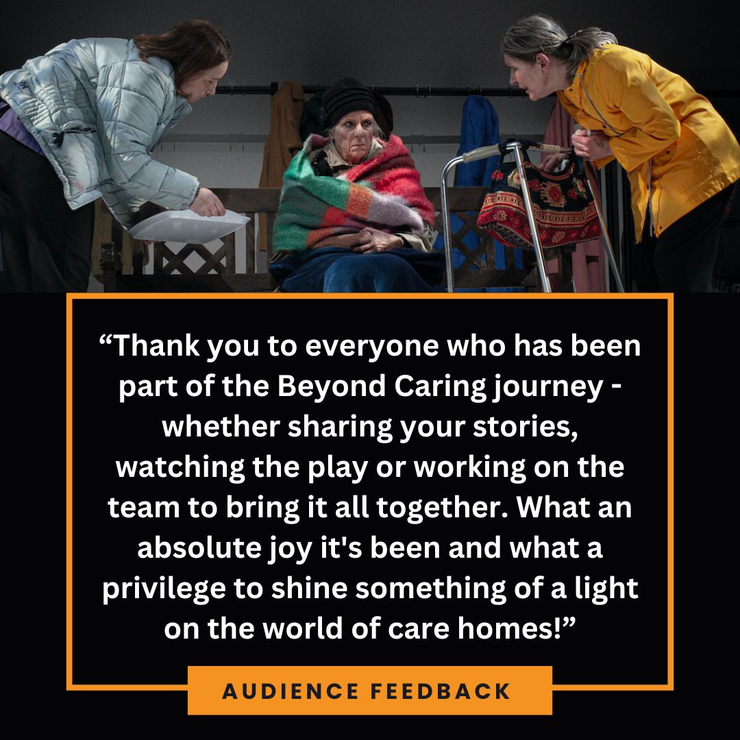 Beyond_Caring's tweet photo. And just like that, the Beyond Caring tour has drawn to a close. We've worked with 7 theatres, 14 community venues and 2 education settings to put on 25 performances, and the show has been seen by nearly 1500 people! Watch this space for what's next... https://t.co/UEd5thnUgs