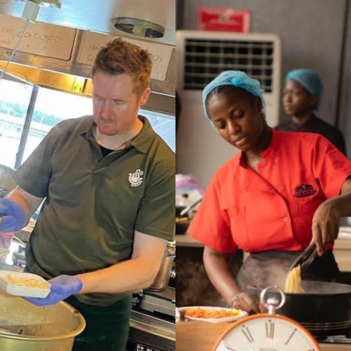 wemustyan's tweet photo. Alan Fisher an Irish chef based in Japan emerges as the new world record longest cooking holder for 119 hours and 57minutes. Surpassing Hilda Baci’s cooking record by more than 24hours. As confirmed on Tuesday. 

#guinessworldrecord #longestcooking https://t.co/W5g5qWCGSl