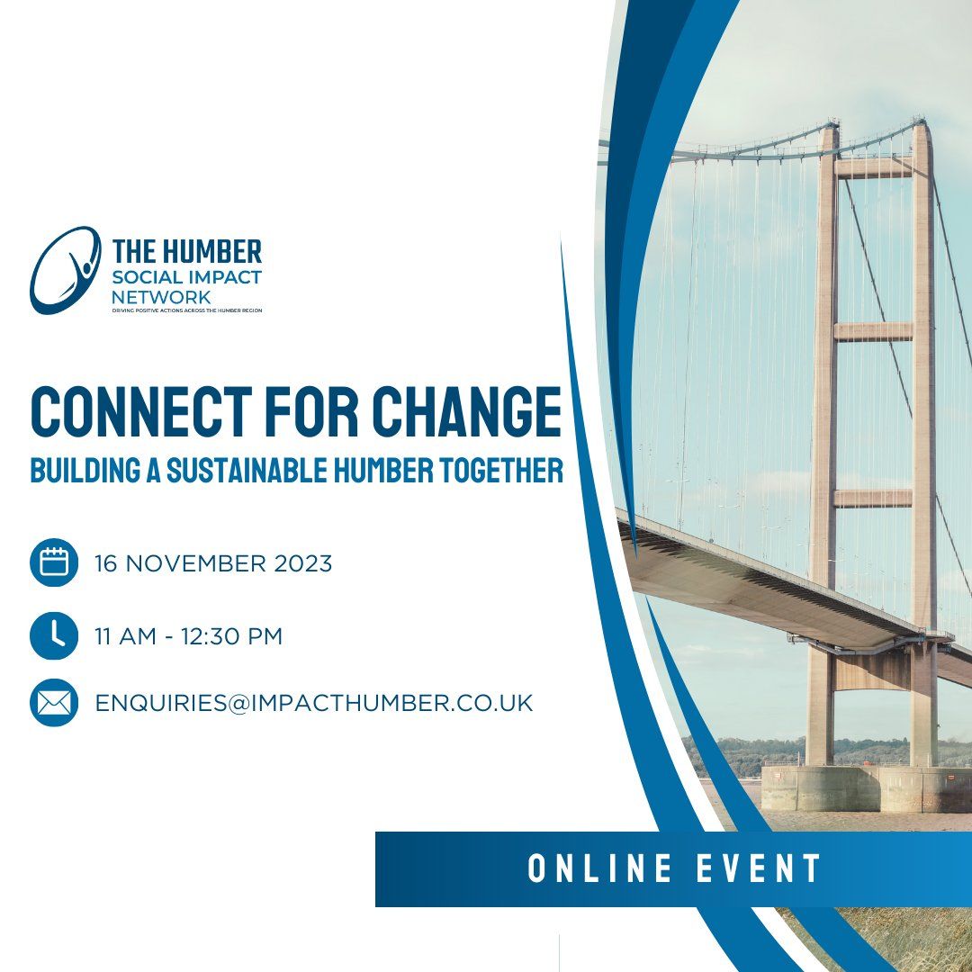 Come Build a Sustainable Humber Together with the Humber Social Impact Network

With a panel of representatives across the sector sharing their experiences, the event aims to address social challenges by connecting organisations and stakeholders together

buff.ly/3QT6nFZ
