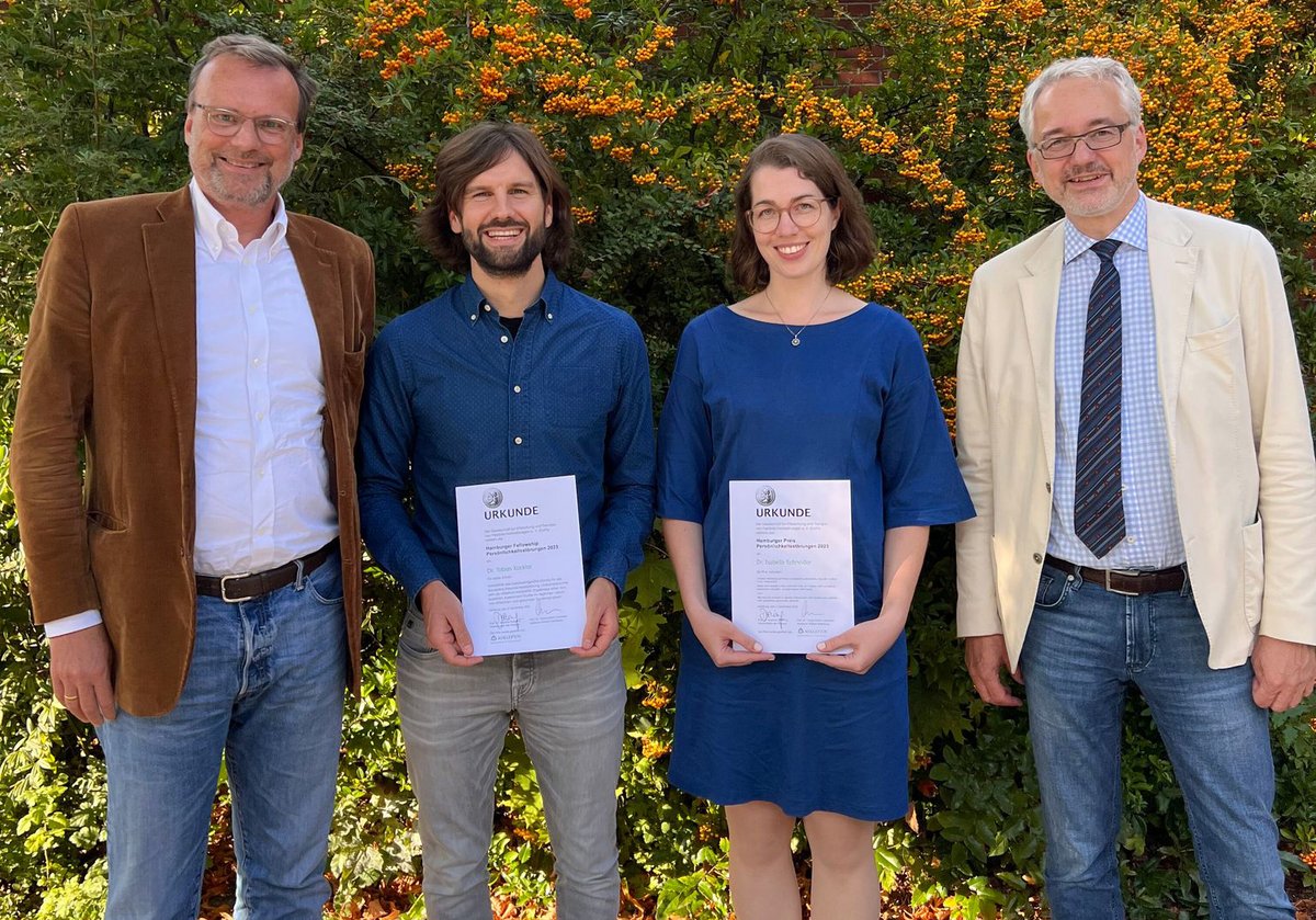 Happy to announce that our postdoc researcher Tobias Kockler has been awarded the Hamburg Fellowship Personality Disorders 2023, granted by GePs e.V. and Asklepios Kliniken Hamburg. Special thanks for the award and the funding!
