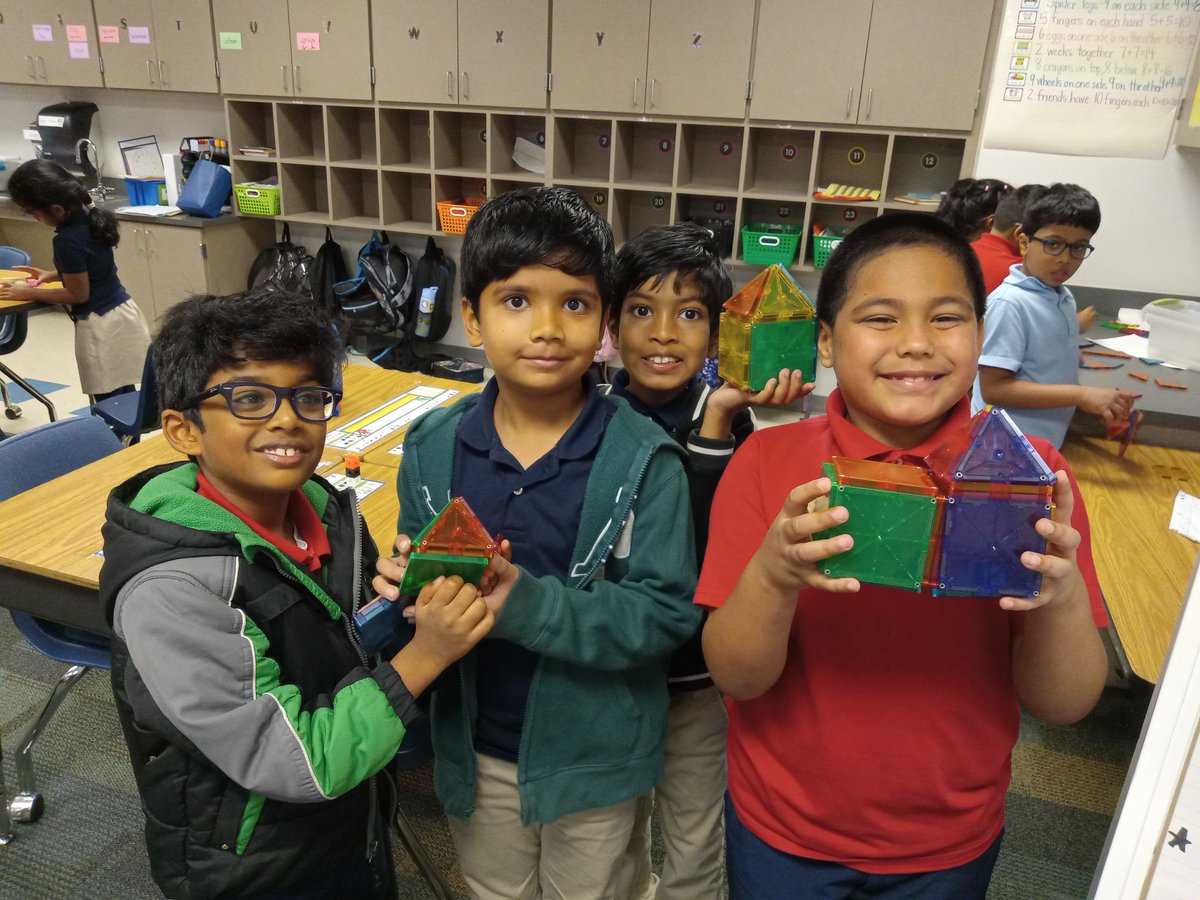 ColbysLeopards's tweet photo. My 2nd grade class has been enjoying their 3D shape exploration! @LaVillitaElem #lavillita #leopards #3DShapes #math #2ndgrade https://t.co/QnunEgtnL1