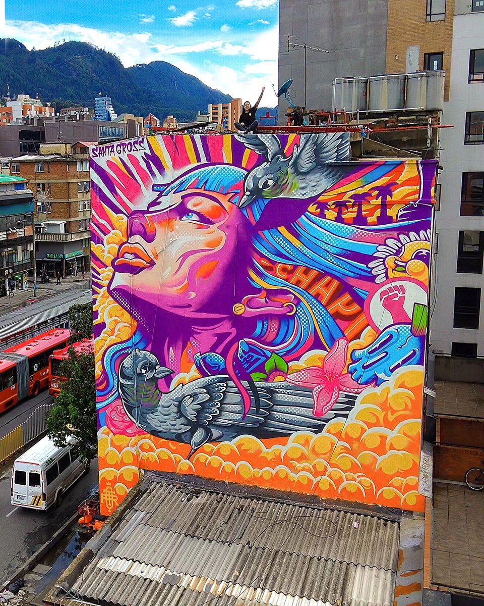 #Streetart by #SantaGross @ #Bogota, Colombia, for #Traque
More pics at: barbarapicci.com/2023/11/10/str…
#streetartBogota #streetartColombia #Colombiastreetart #arteurbana #urbanart #murals #muralism #contemporaryart #artecontemporanea