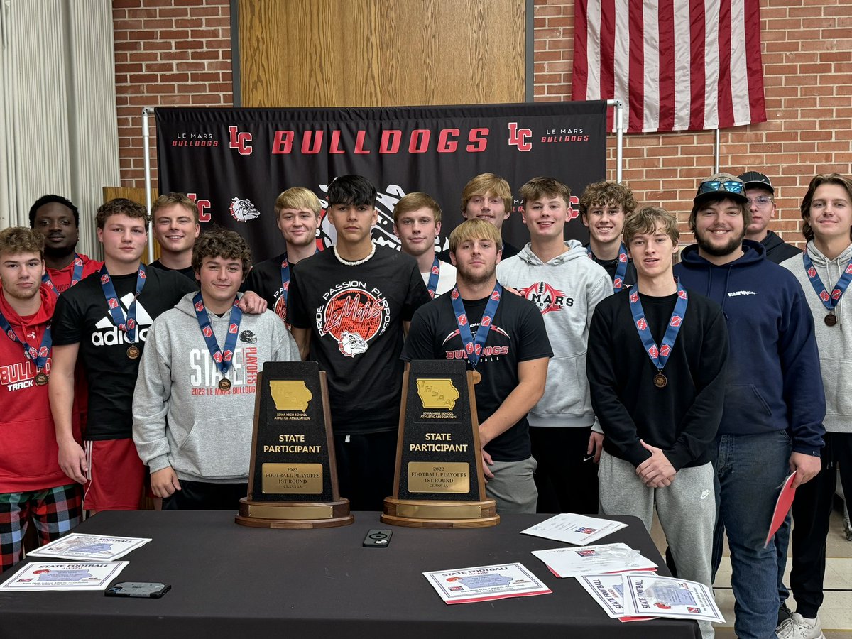 Can’t say enough about this group of young men. They helped take our football program to another level. They will be missed but will always be part of the Bulldog Football Family. #poundthestone