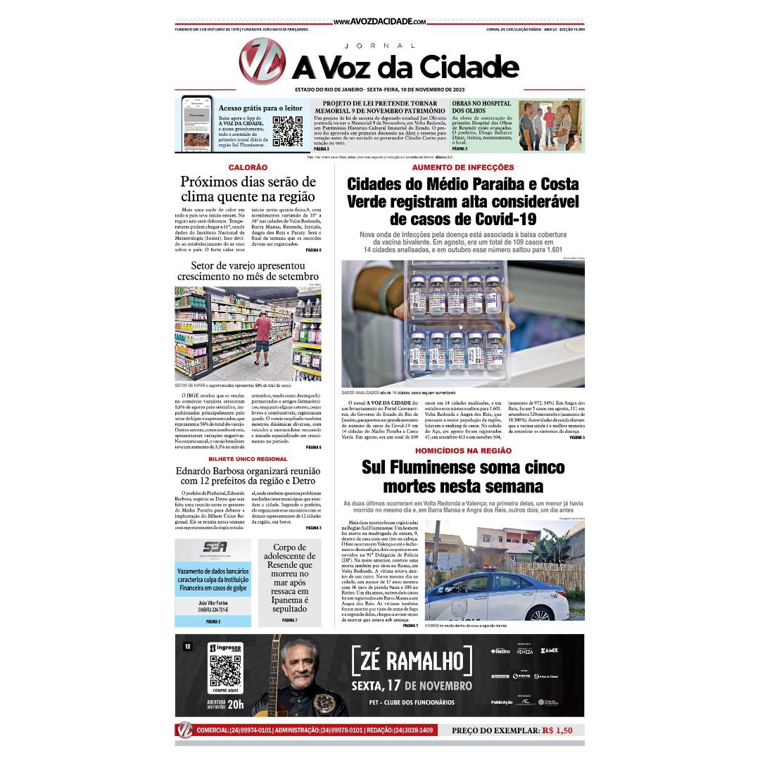 Jornal da Cidade 10 de novembro de 2023 - Jornal da Cidade