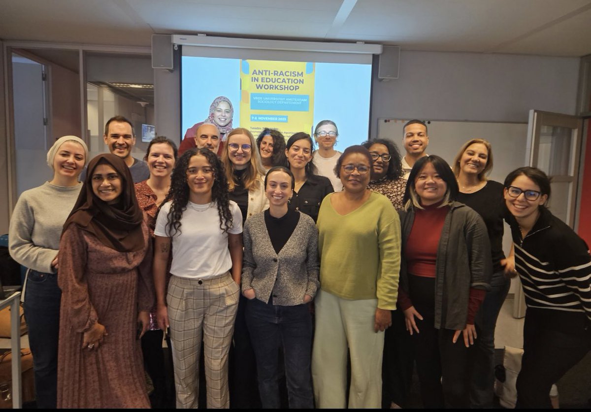 Daudi van Veen, PhD (@daudivanveen) on Twitter photo This week I presented at the Anti-Racism in Education workshop (funded by <a href="/IMISCOE_EduSoc/">Education & Social Inequality</a>). It was inspiring to hear about and reflect on this topic with researchers from all over Europe 🙌🏽. A special thanks to the organizers <a href="/fzehracolk/">F. Zehra Colak</a> <a href="/keskinerelif/">elif keskiner</a> <a href="/mouhib_leila/">Leila Mouhib</a> 😊! #pedagogy This week I presented at the Anti-Racism in Education workshop (funded by <a href="/IMISCOE_EduSoc/">Education & Social Inequality</a>). It was inspiring to hear about and reflect on this topic with researchers from all over Europe 🙌🏽. A special thanks to the organizers <a href="/fzehracolk/">F. Zehra Colak</a> <a href="/keskinerelif/">elif keskiner</a> <a href="/mouhib_leila/">Leila Mouhib</a> 😊! #pedagogy