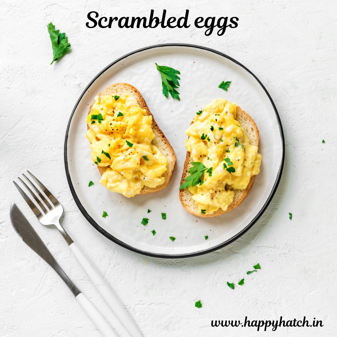 Scrambled eggs
happyhatch.in
#happyhatch #brownegg #namakalegg #eggs #eggfood #eggfast #nutrientdense